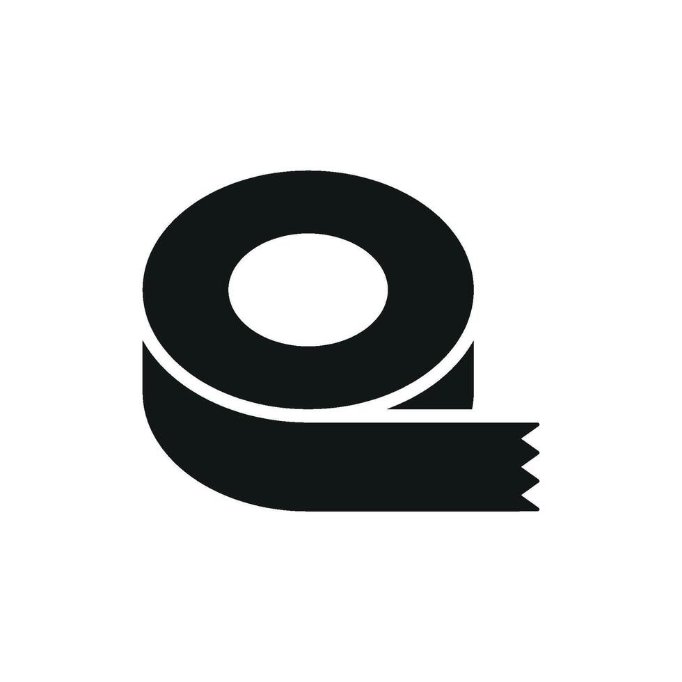 Tape icon design inspired by geometric shapes and contemporary trends concept graphic vector