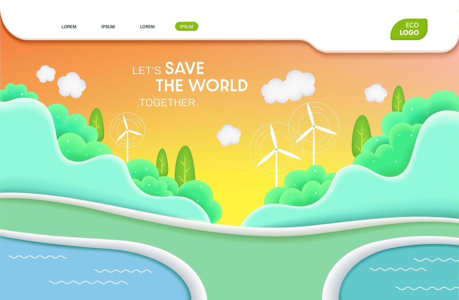 Image of Environmental sustainability template editable social media post about save the world concept, environmental protection vector