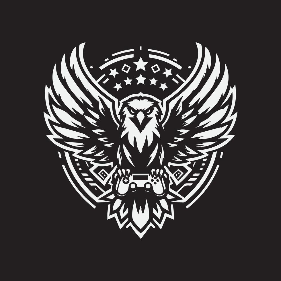 eagle logo design, illustration vector
