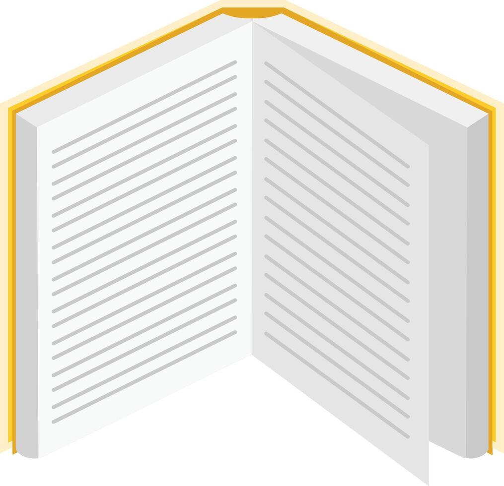 Open book displaying lines of text, inviting engagement in reading, studying, and education, emphasizing the importance of literature and the pursuit of knowledge vector