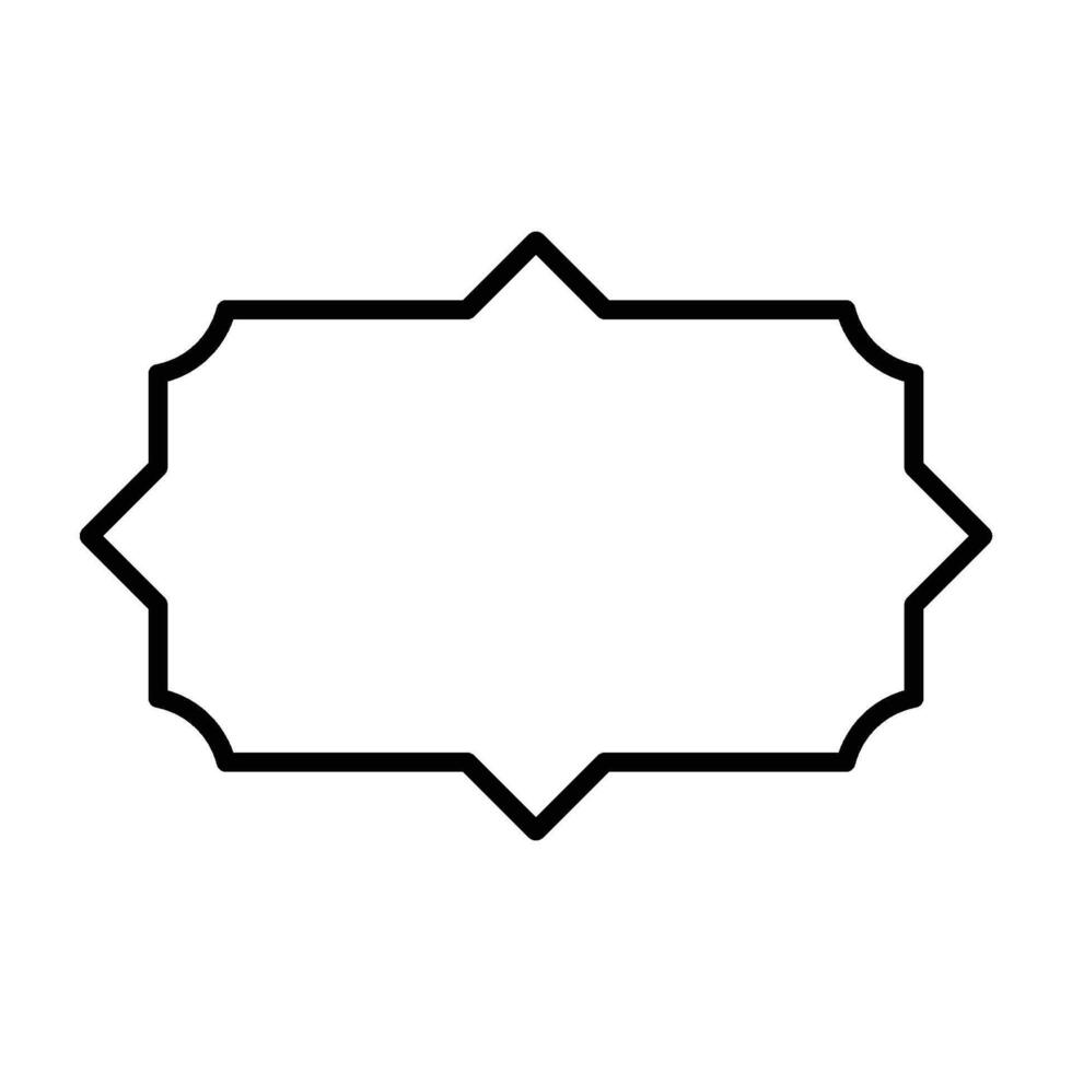Customizable Shapes and Lines for Icon Frame vector
