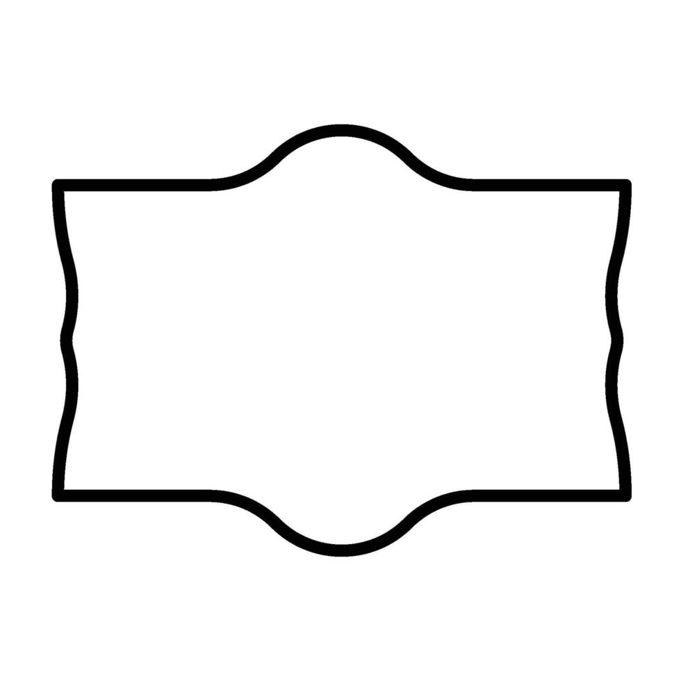 Geometric Label Designs with Iconic Lines vector