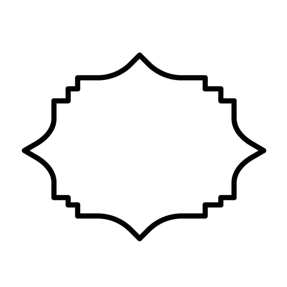 Symmetrical Label Frames with Clean Lines vector