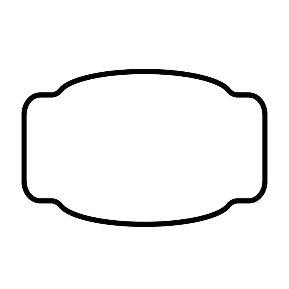 Scalable Frame Icons with Sleek Label Shape vector