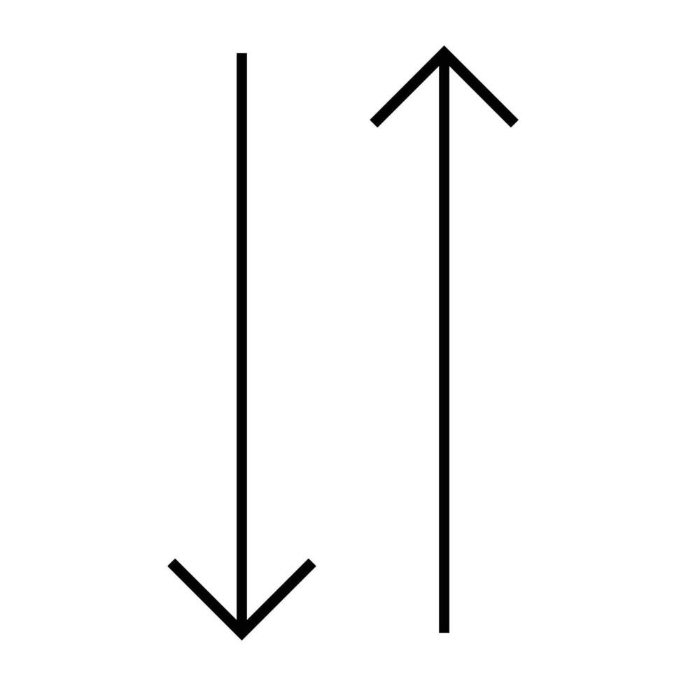 Modern Direction Arrow Icons with Minimalist Lines vector
