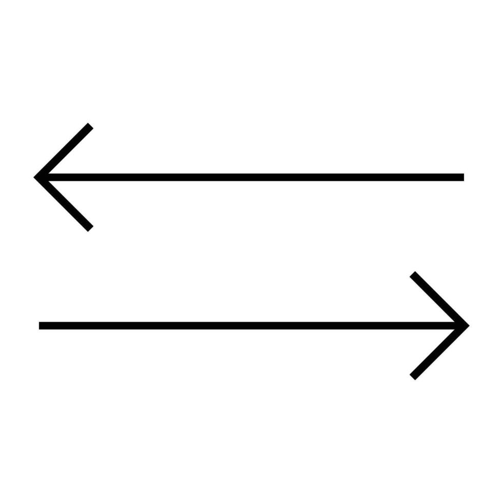 Stylish Direction Arrow Line Icons for Maps vector