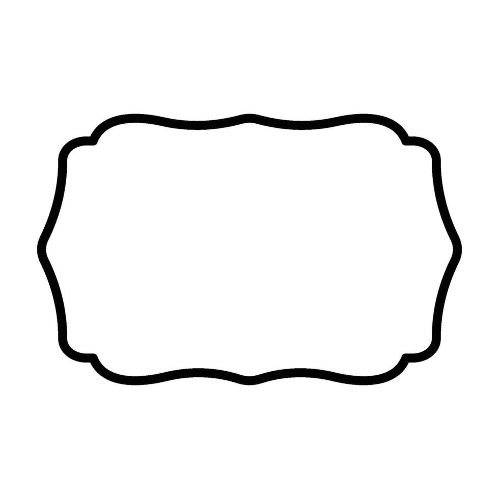 Bold Shapes and Line Frames for Icon vector
