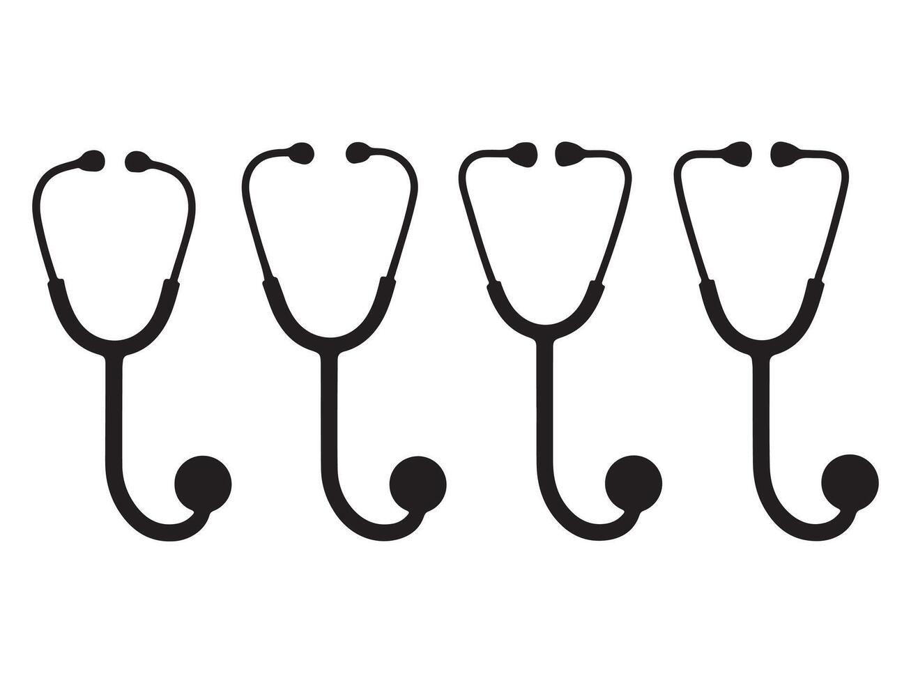 Stethoscope icon free vector