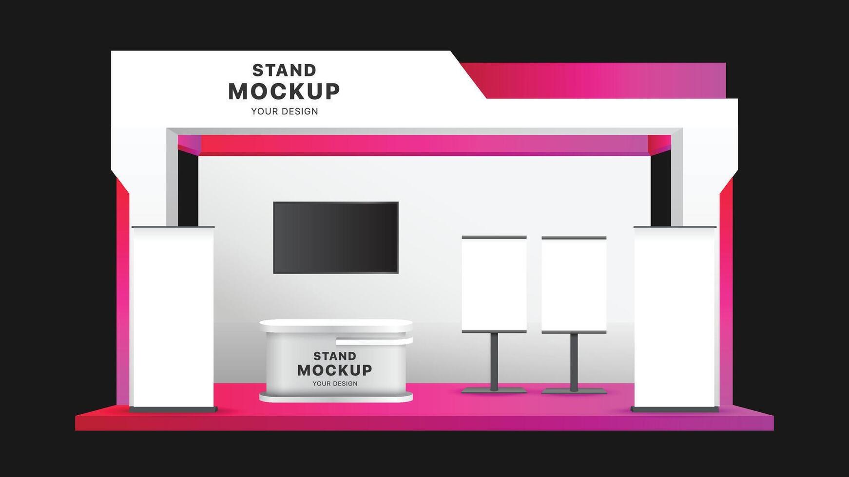 Booth Stand Event Exhibition Template Premium vector