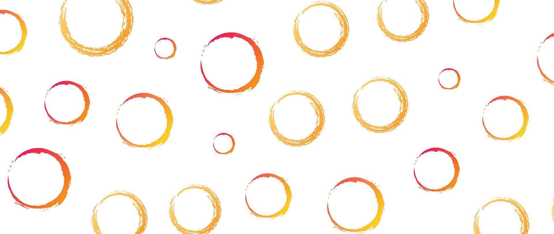 circle shapes drawn with elements In doodle style. vector