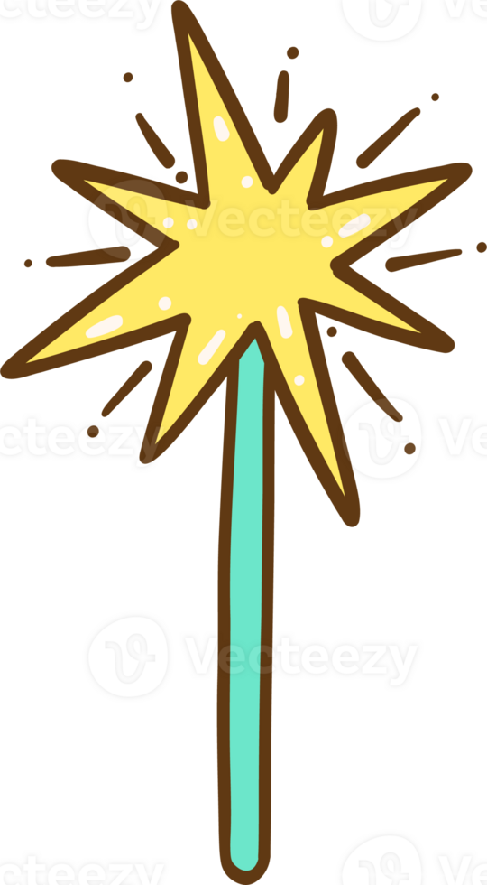 Hand Firework Stick Doodle Hand Drawn png
