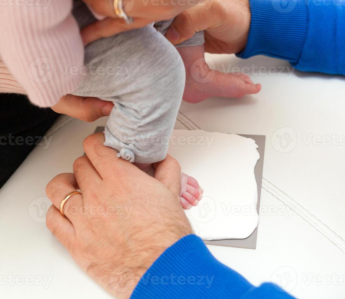 Footprint of a newborn photo