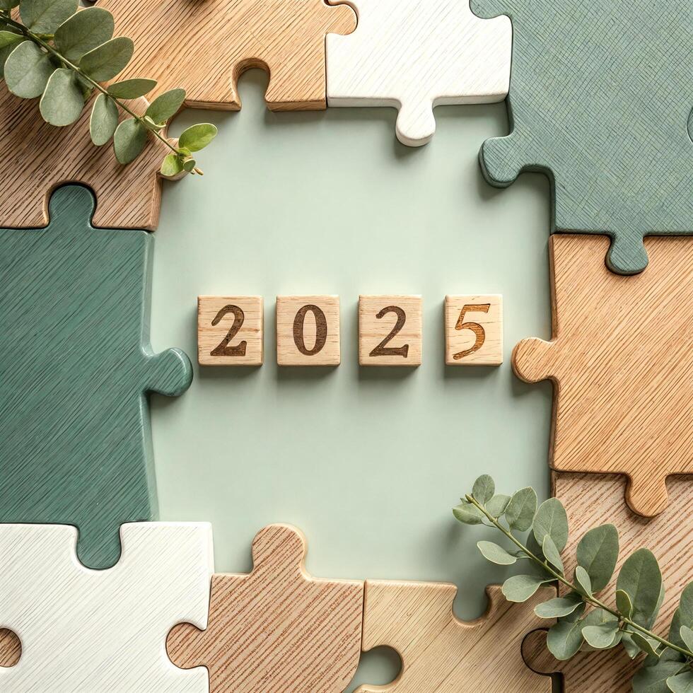 wooden puzzle pieces frame 2025 photo