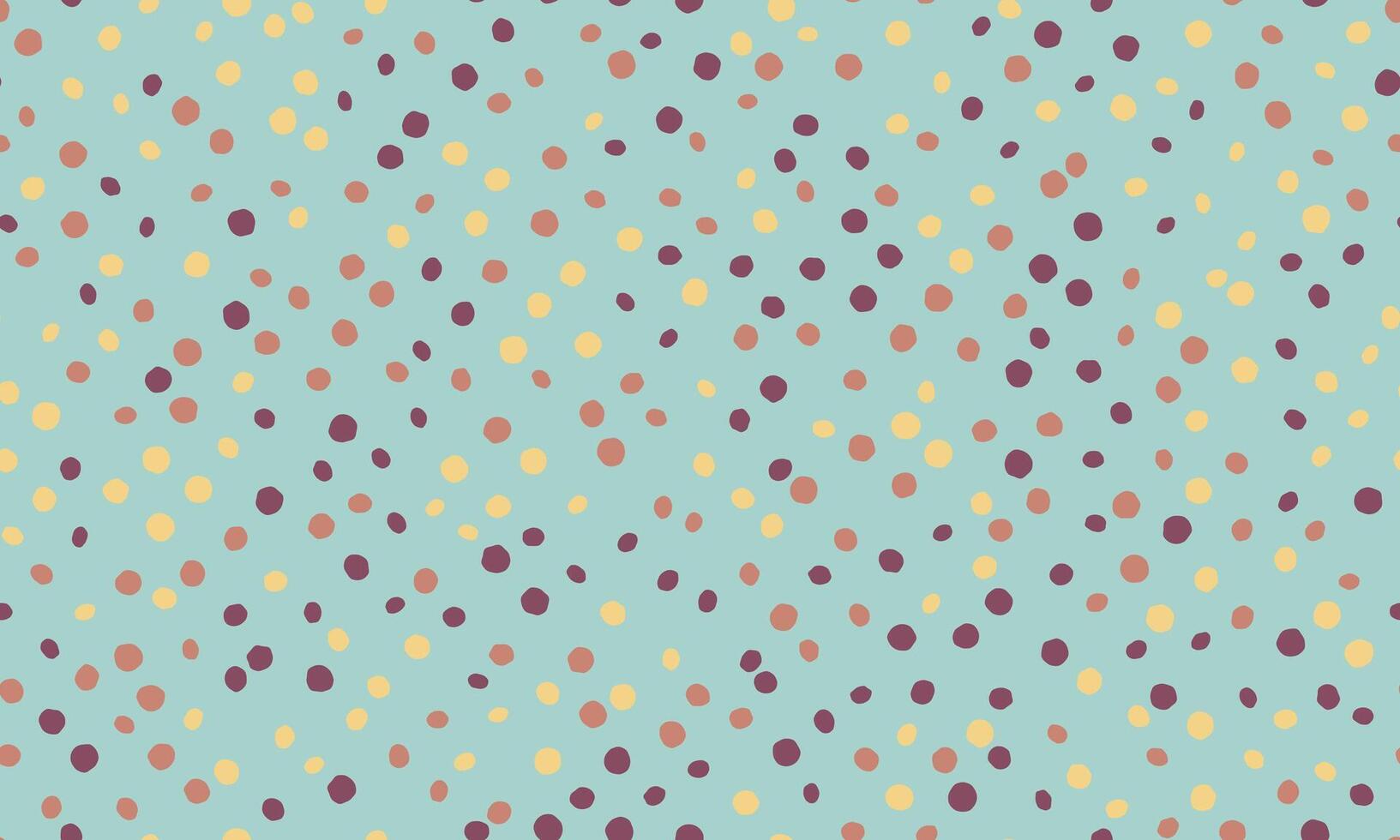 Seamless dotted pattern with colorful circles, ideal for textile fabrics, wallpaper, or abstract backgrounds. A trendy geometric design for creative decor. vector