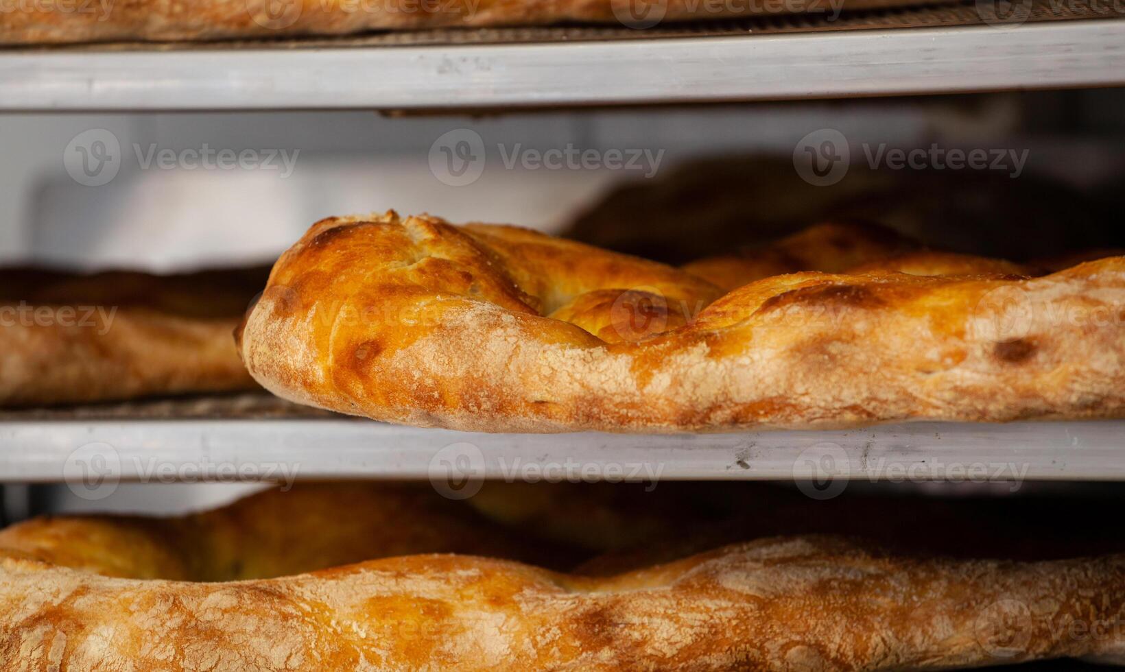 Schiacciata is a kind of bread made in Tuscany, Italy. photo
