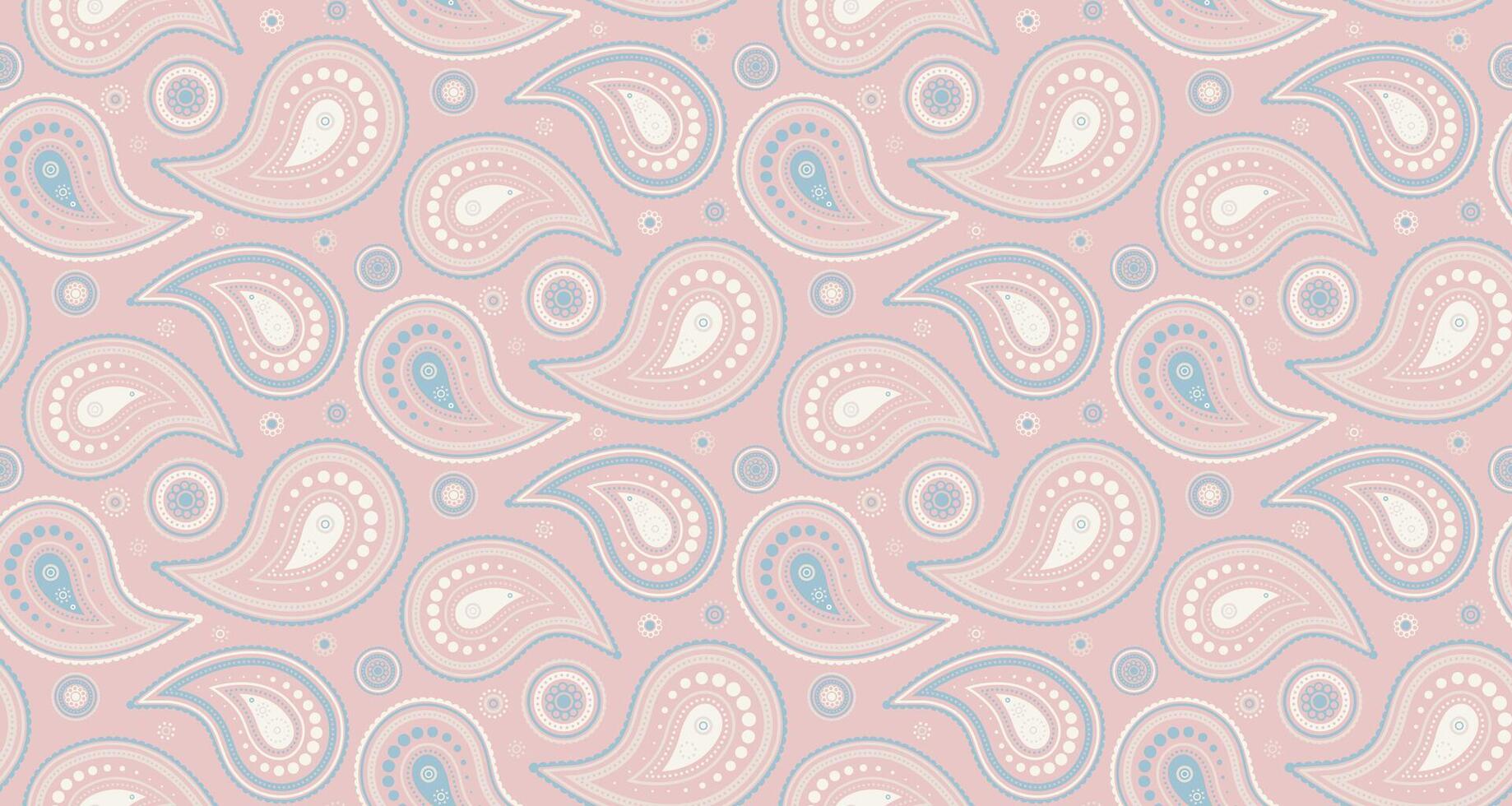 Paisley trend as damask ornamental. Surreal image of floral pattern swatch. Poster seamless pattern on seasonal rich. vector