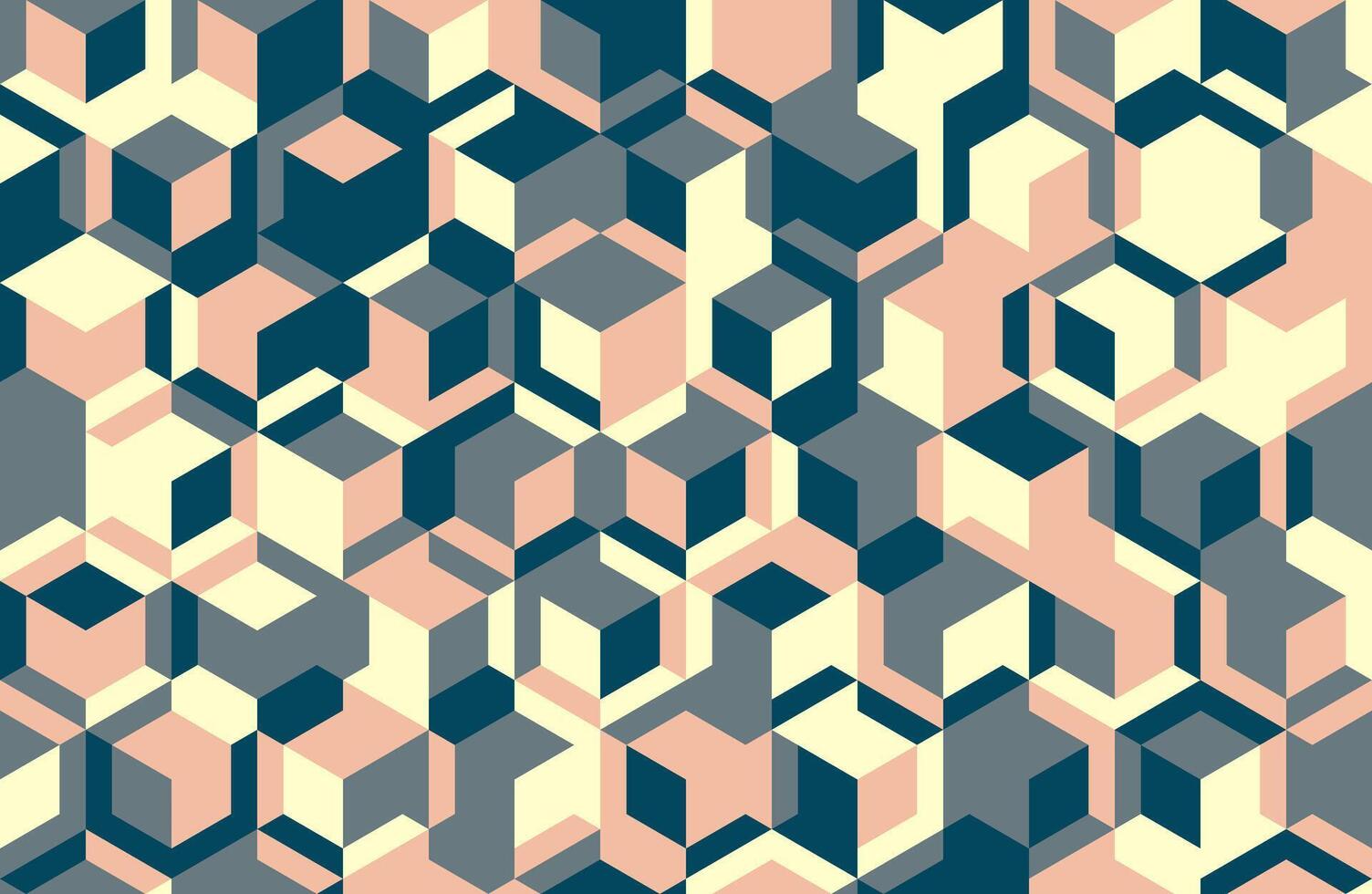 Abstract geometric design featuring seamless shapes and mosaic texture. Ideal for backgrounds, posters, and trendy textile prints with a modern flair. vector