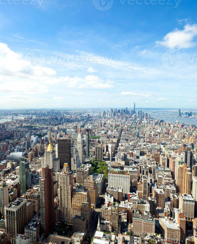 Cityscape view of Manhattan, New York City. photo