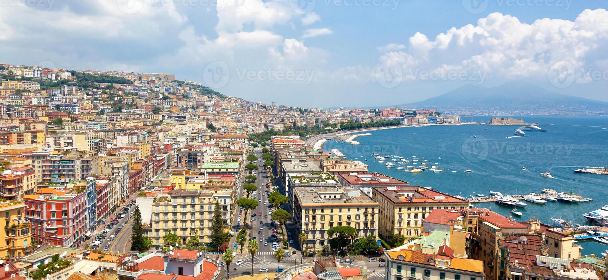 Panoramic view of Naples from Posillipo photo
