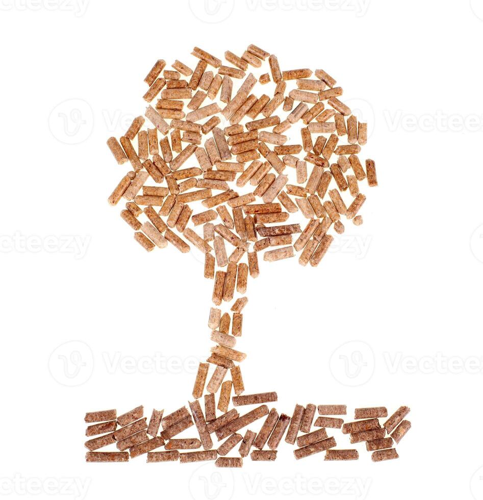 Tree of wood pellet photo