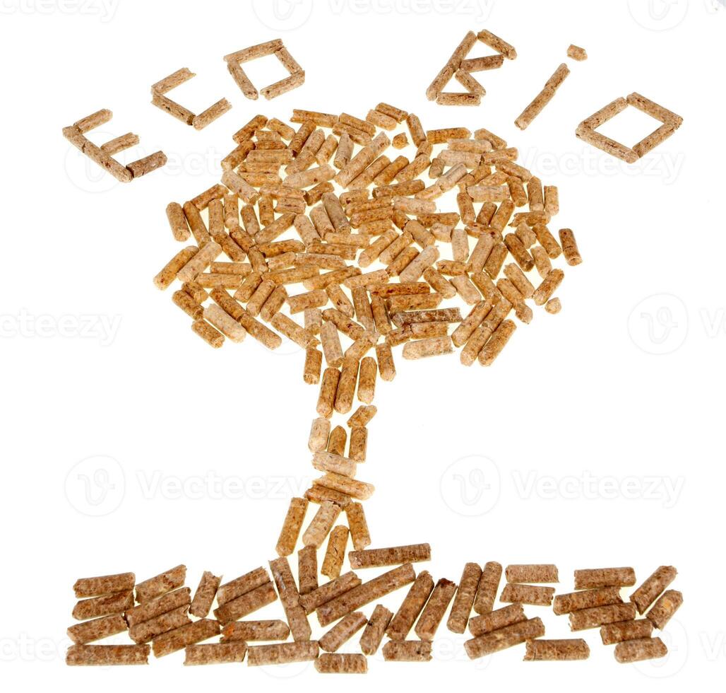 Tree of wood pellet photo