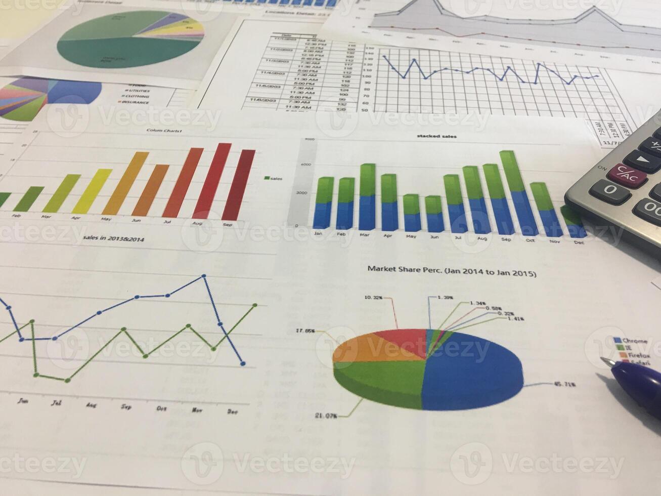 Business analytics and data analysis photo