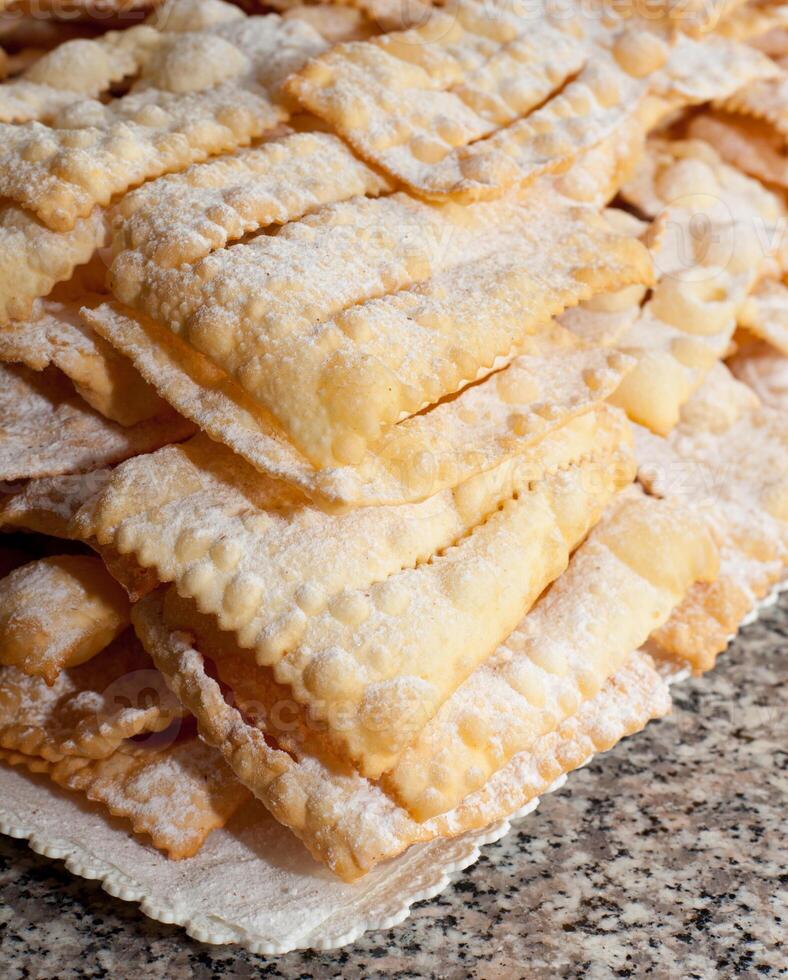 Chiacchiere or frappe italian cake photo