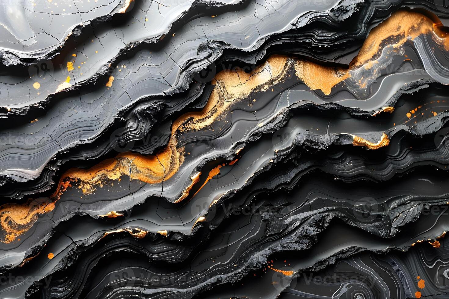 Abstract Textured Layers with Golden Accents in Modern Artistic Design photo