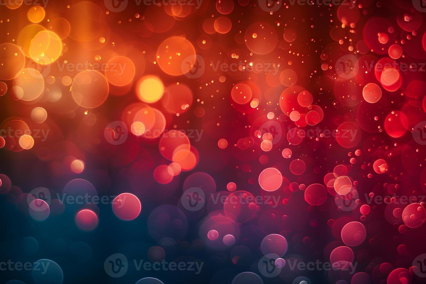 Vibrant Abstract Bokeh Background with Colorful Light Orbs for Creative Design Projects photo
