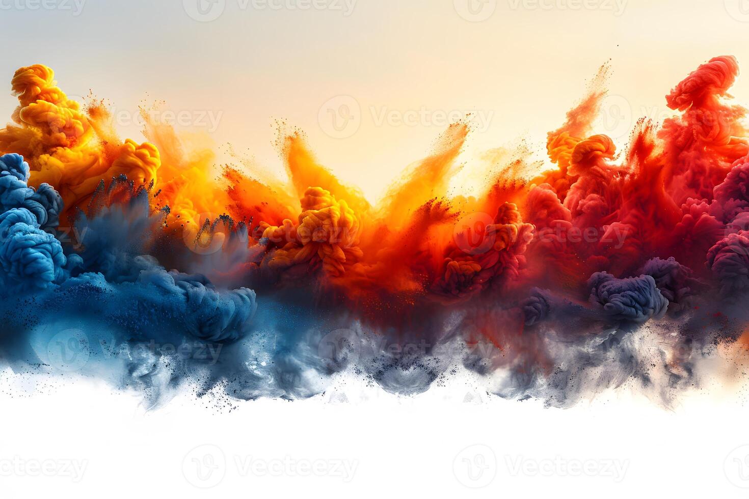 Vibrant Color Explosion in Abstract Art for Digital Design and Creativity photo