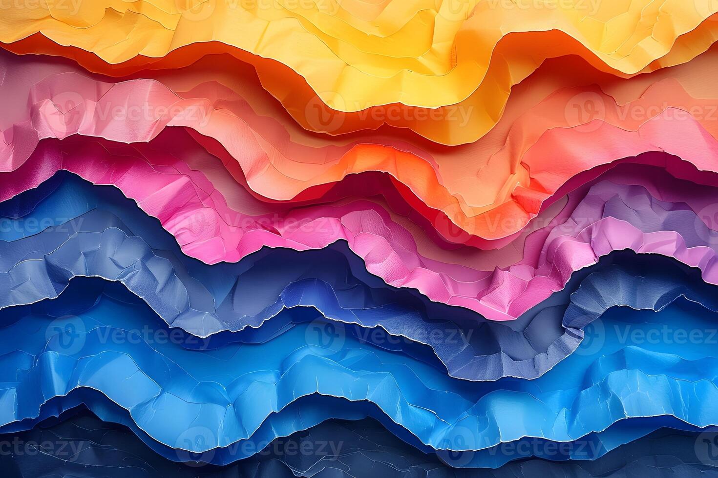 Vibrant Abstract Paper Layers for Creative Design and Background Concepts photo