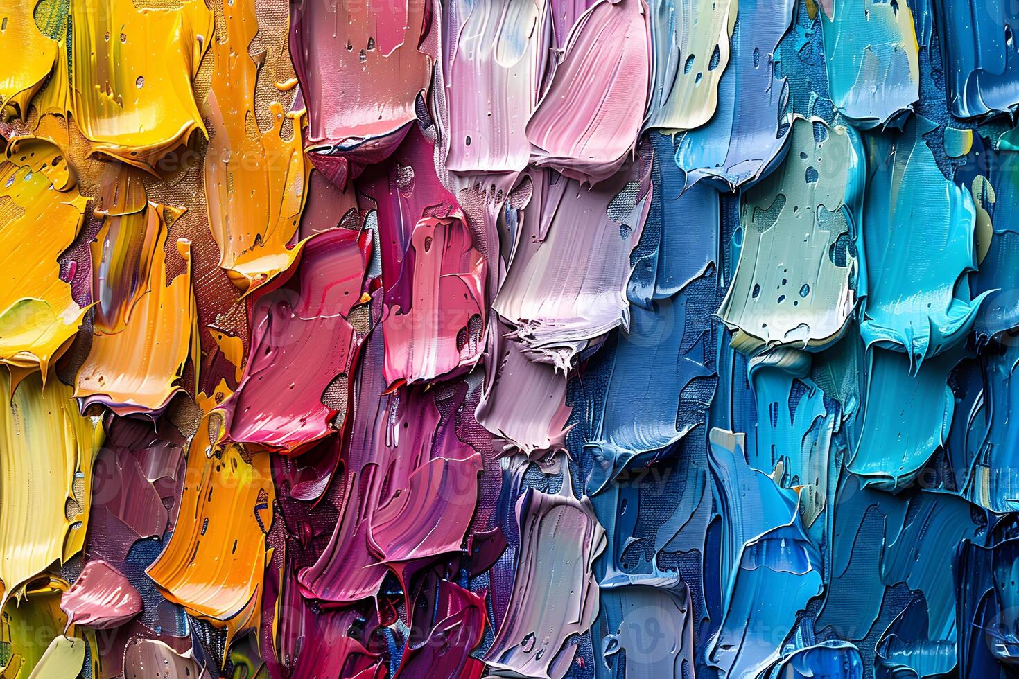 Vibrant Abstract Texture with Colorful Oil Paint Layers for Art and Design photo