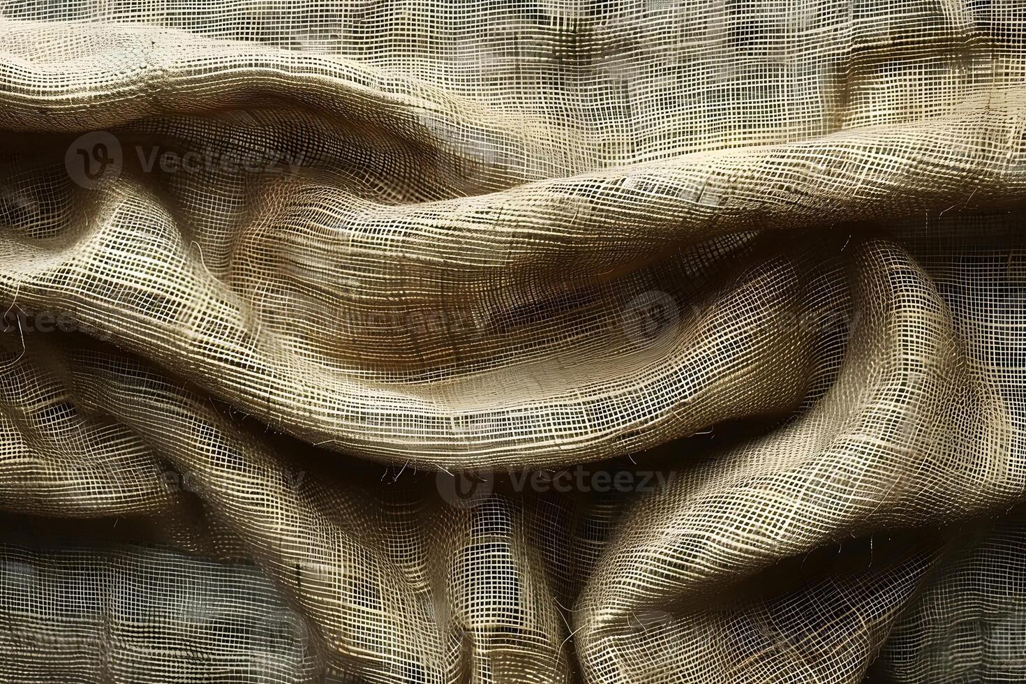Textured Burlap Fabric Background for Rustic Decoration and Design Projects photo