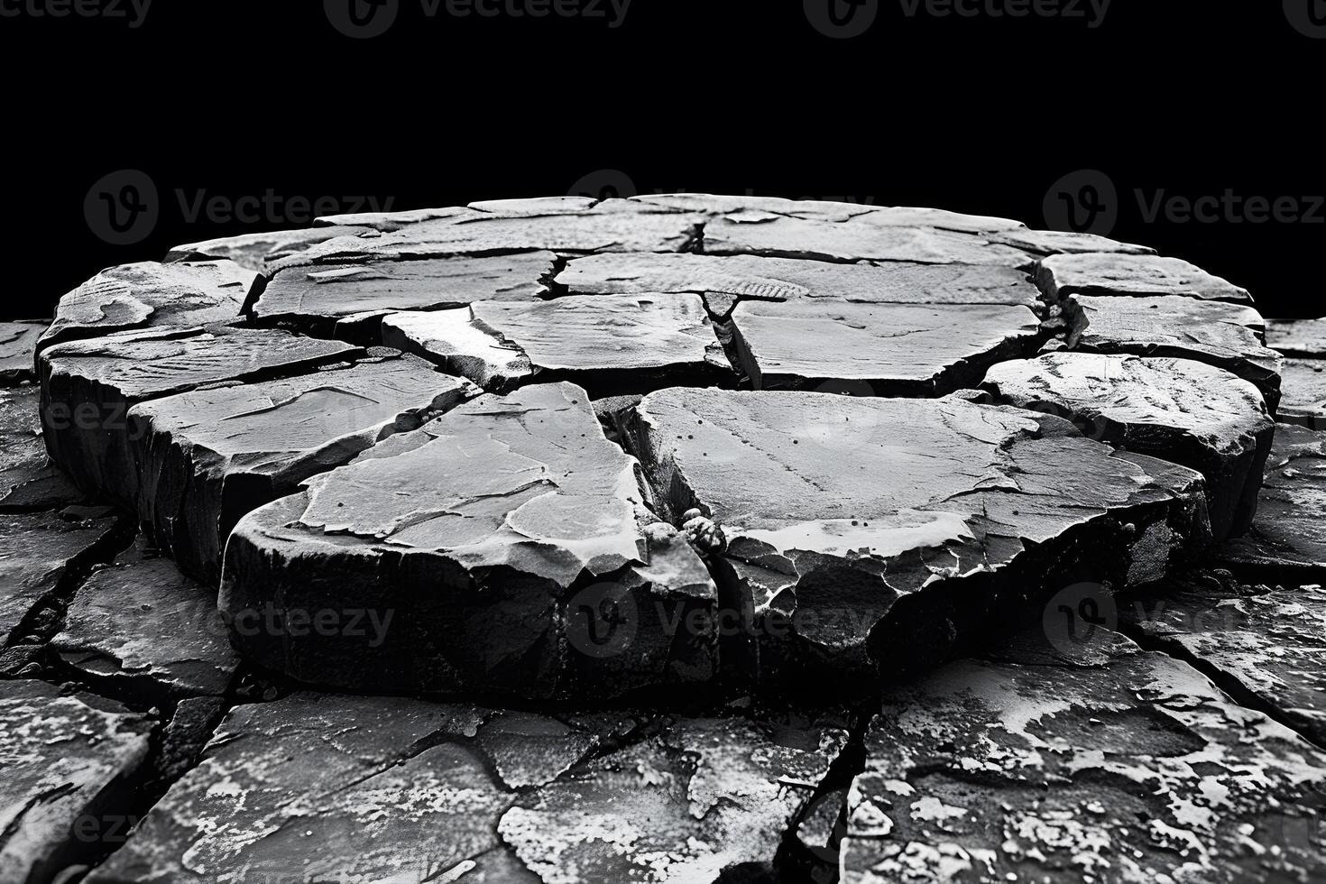 Abstract Stone Circle Textured Rock Pattern for Design Concepts and Posters photo