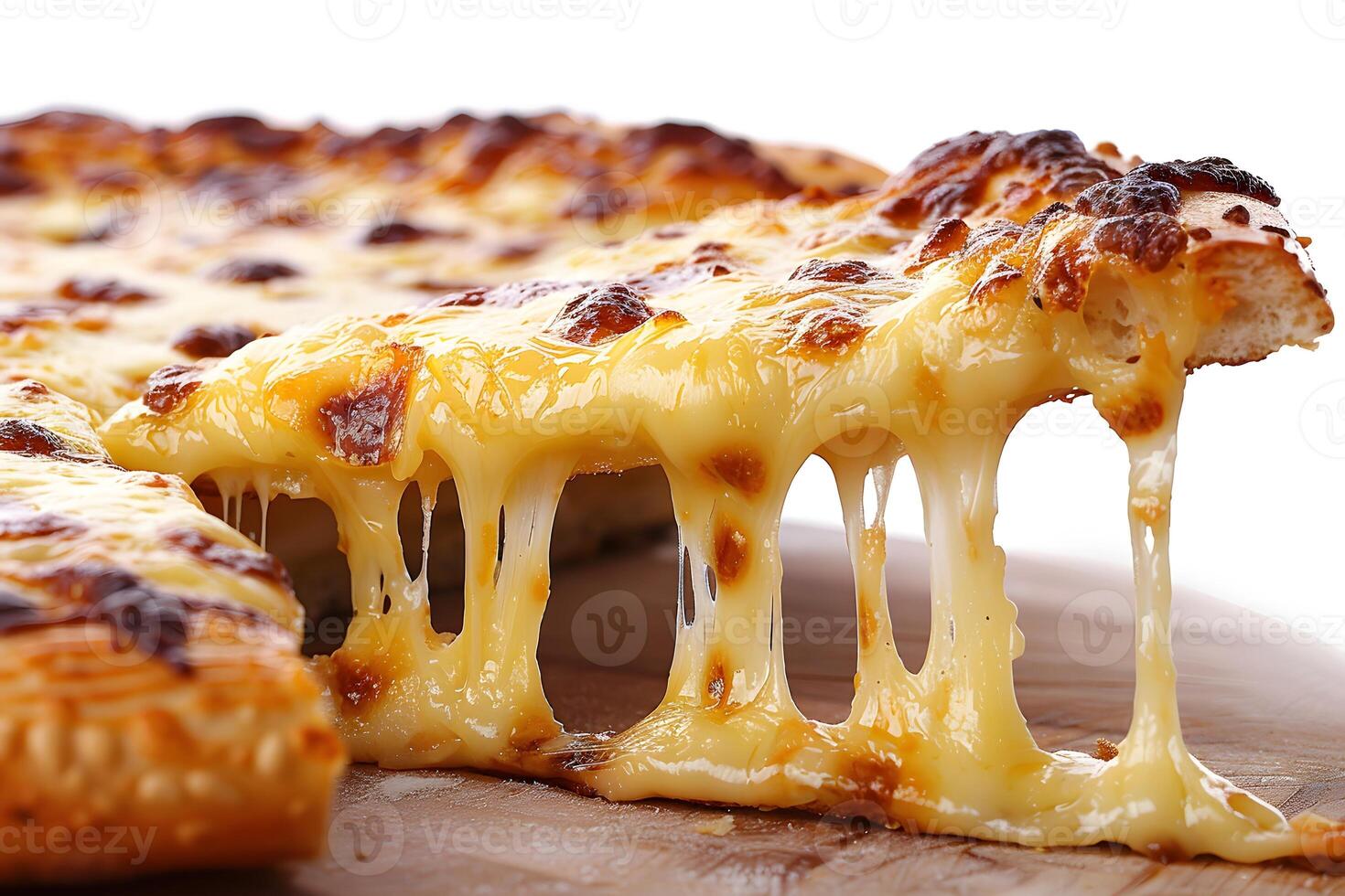 Cheesy Pizza Slice with Gooey Melted Cheese Toppings for Comfort Food Lovers photo