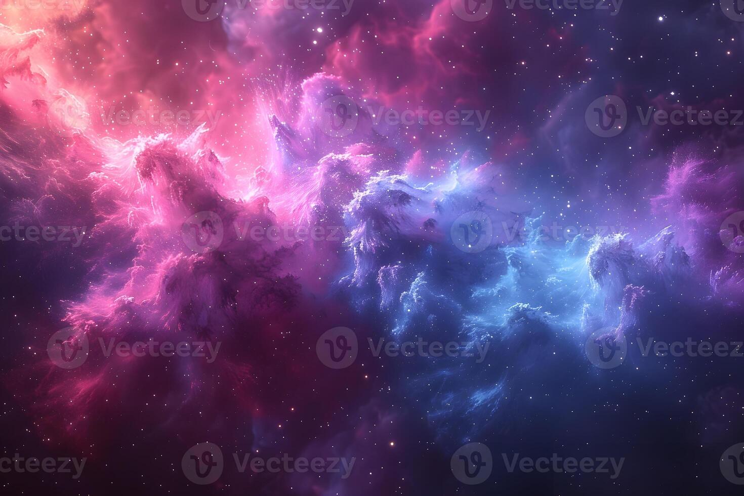 Vibrant Cosmic Nebula - Space Scene for Sci-Fi Design and Creative Projects photo