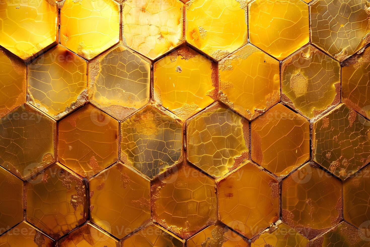 Vibrant Honeycomb Texture Backdrop for Nature and Design Concepts photo