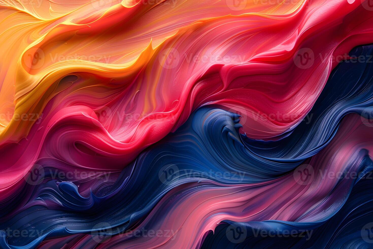 Vibrant Abstract Colorful Paint Swirls - Perfect for Modern Art Designs and Creative Backgrounds photo