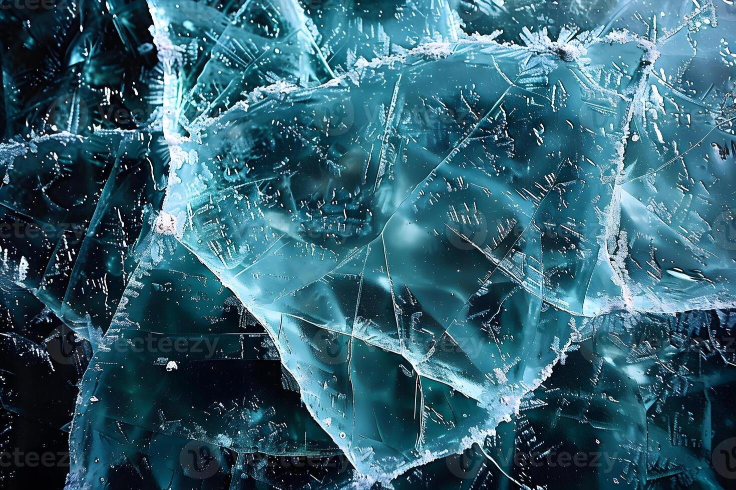Cracked Ice Texture for Winter Design and Cold Themed Backgrounds photo