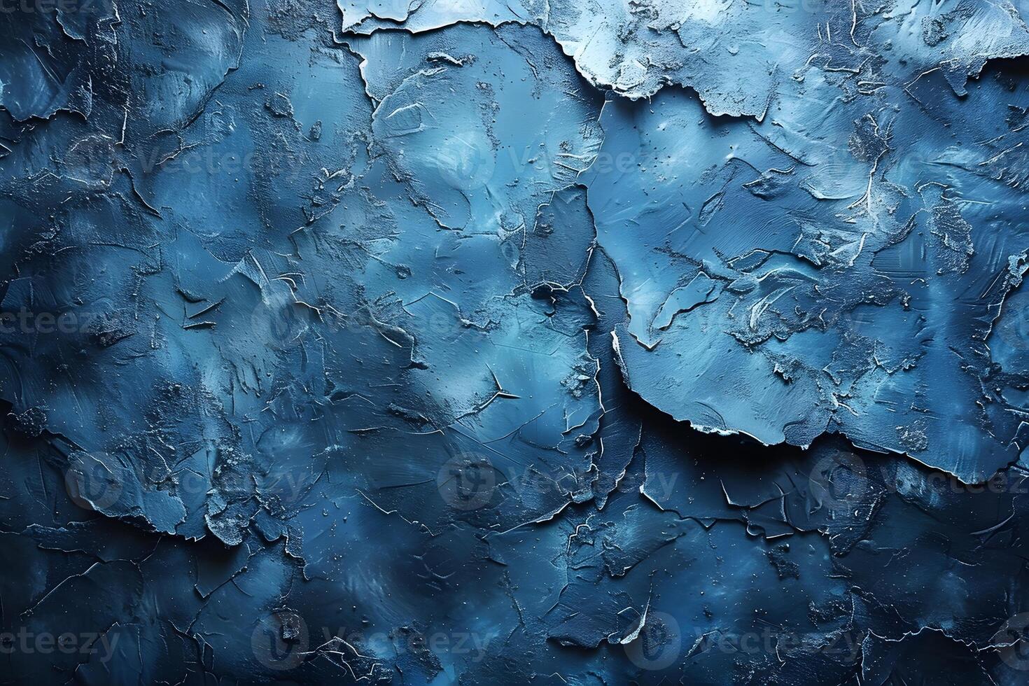 Abstract Textured Blue Wall - Conceptual Background for Artistic Design photo