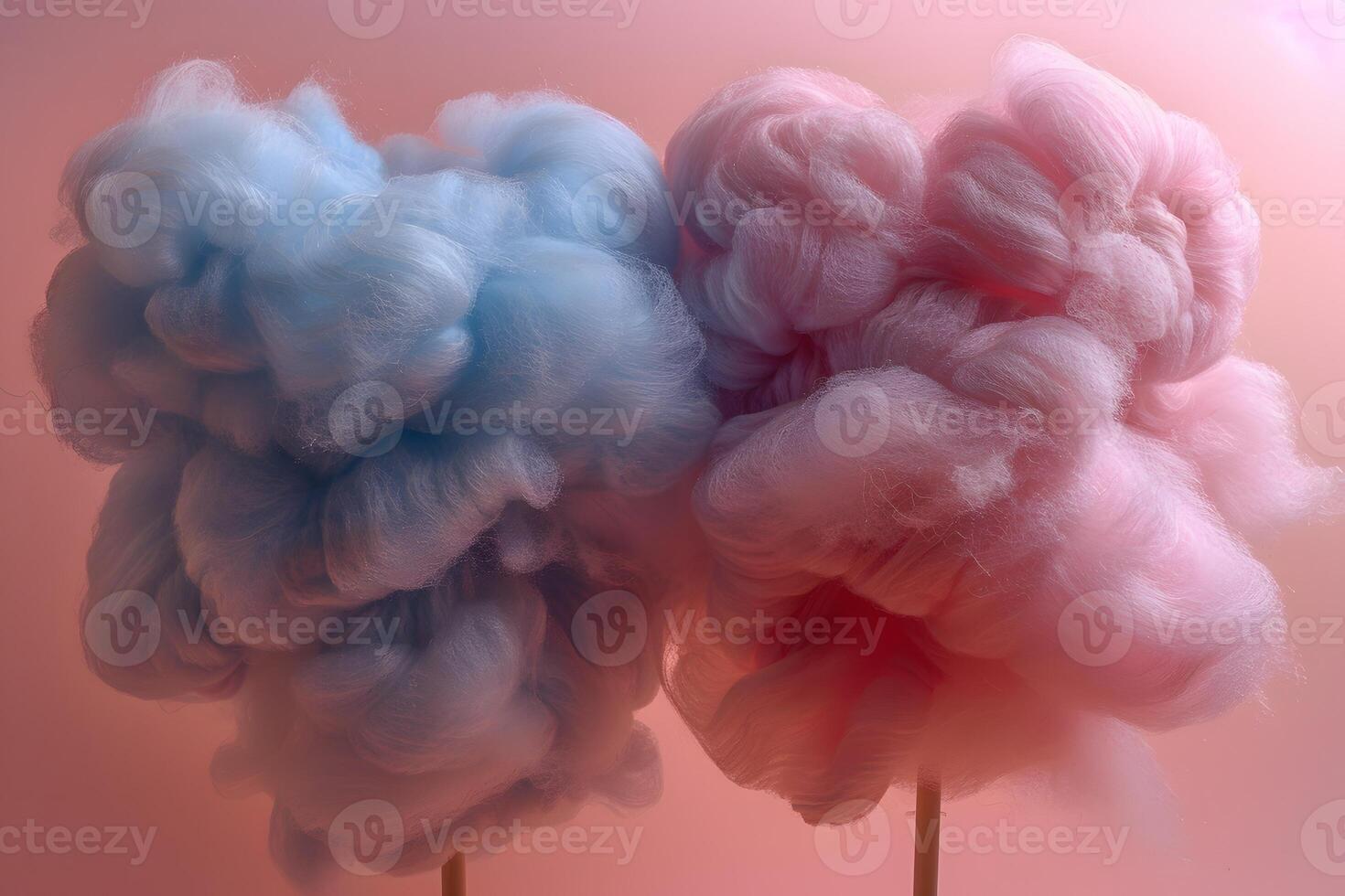 Pastel Cotton Candy Delight for Carnival Poster or Sweet Treat Design photo