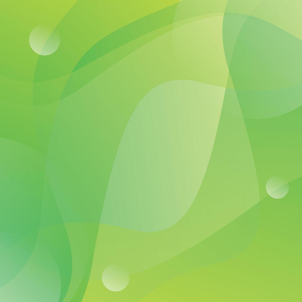 Green abstract background with bubbles and bubbles vector