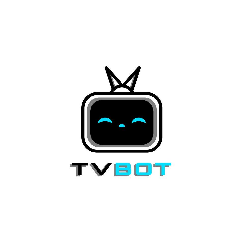A logo for tv bot vector