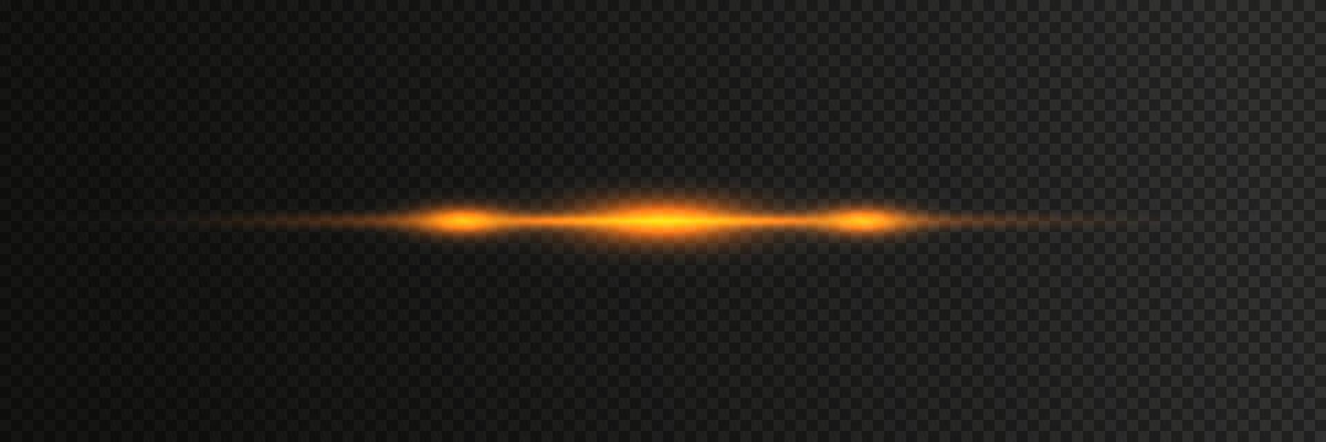 Gold line light glow with flare shine vector