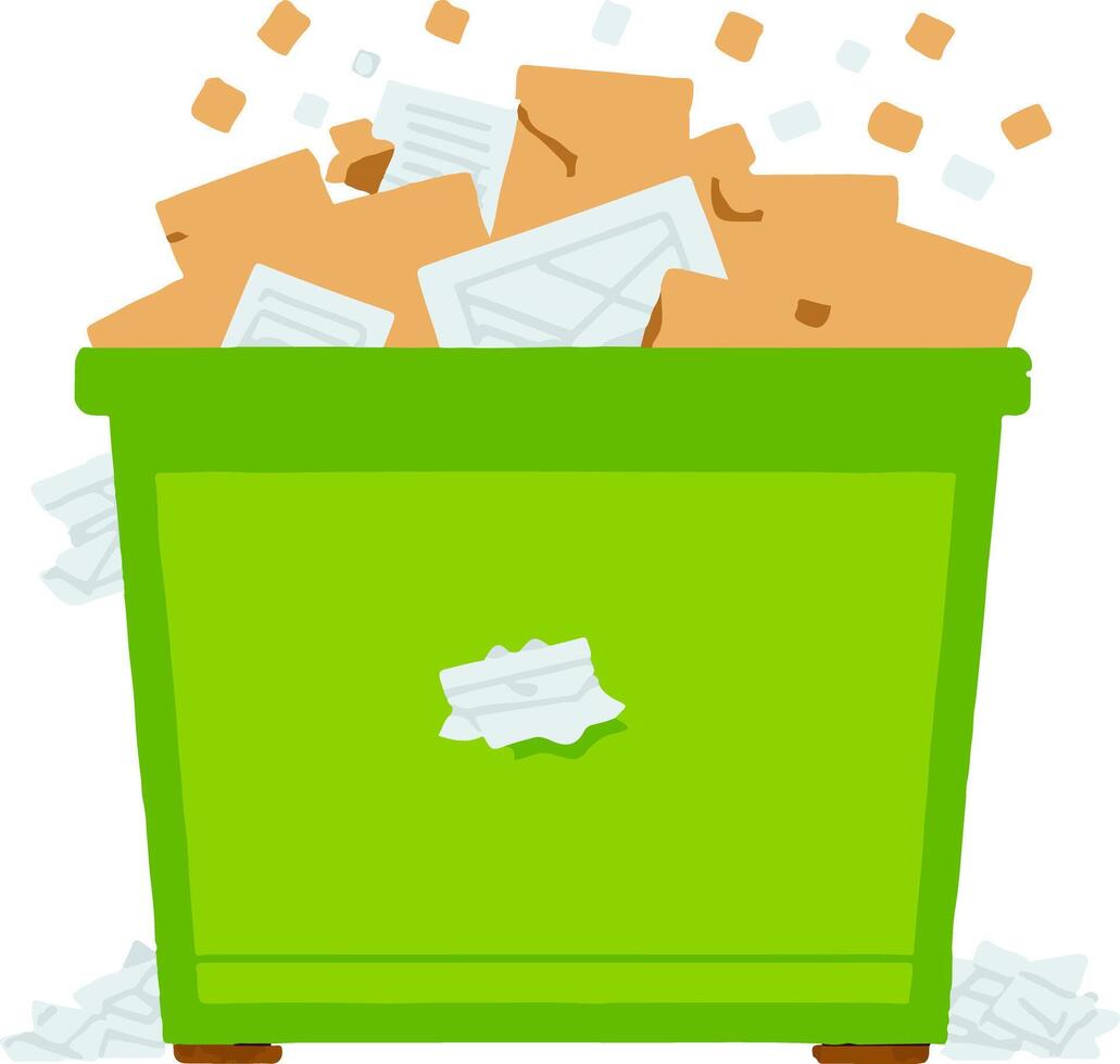 Dumpster Garbage Utility Rubbish Bin vector