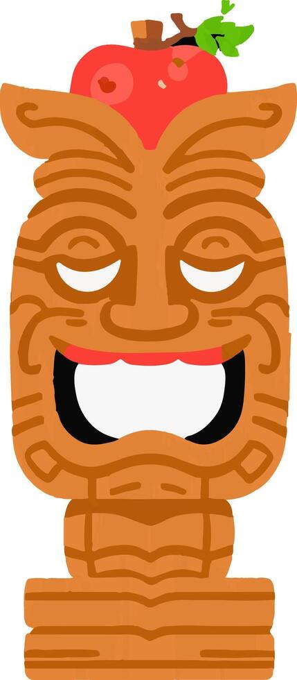 Artistry Ceremonial Mask Totem Wood vector