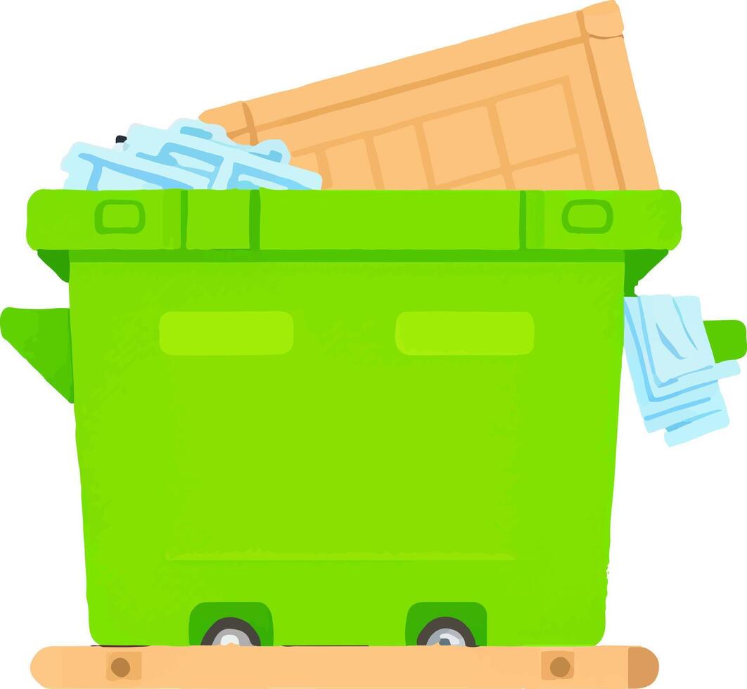 Resource Garbage Waste Decay Bin vector