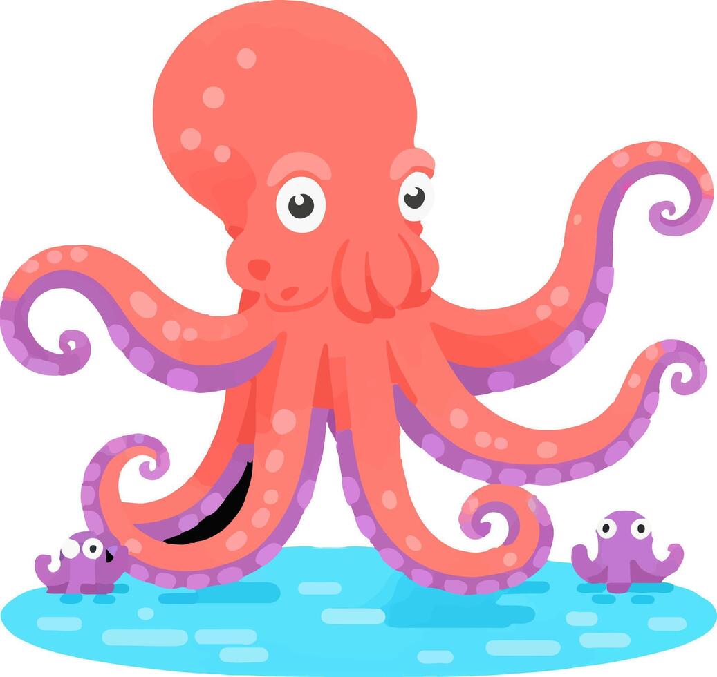 Creature Complexity Tentacles Ocean Animal vector