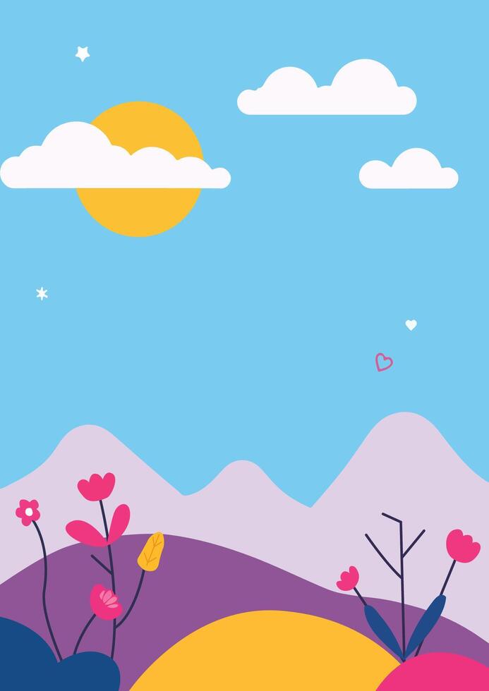 Cartoon social media chat background template vector