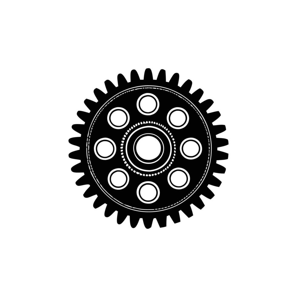 Gear icon illustration vector